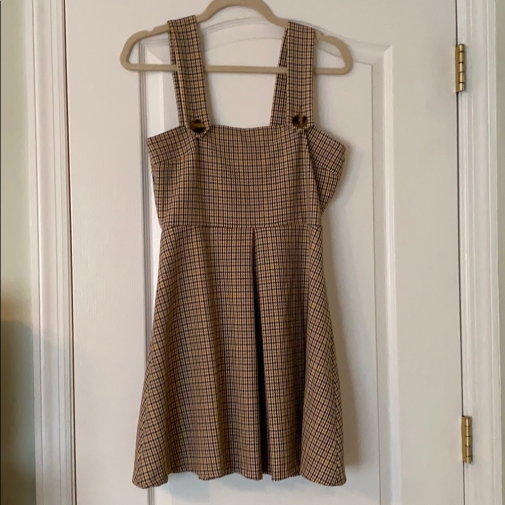 Zara Plaid Sleeveless Dress Size Small
